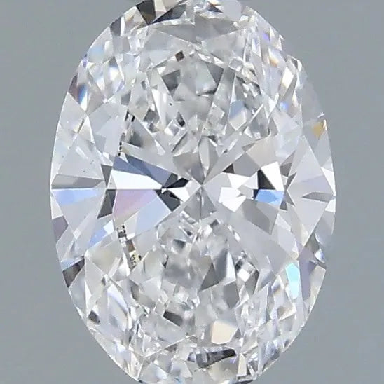 0.56ct Oval Lab Grown Diamond (Colour D, Clarity VS2, IGI Certified)