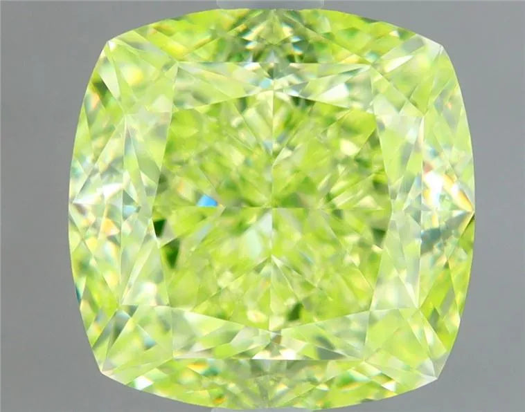 1.78ct Cushion brilliant Natural Diamond (Colour Fancy Intense Green, Clarity VS1, GIA Certified)