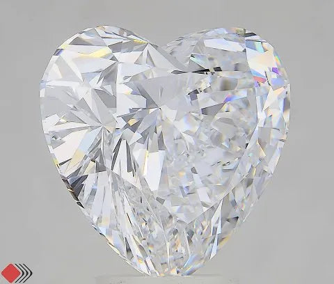 6.05ct Heart Lab Grown Diamond (Colour D, Clarity FL, IGI Certified)