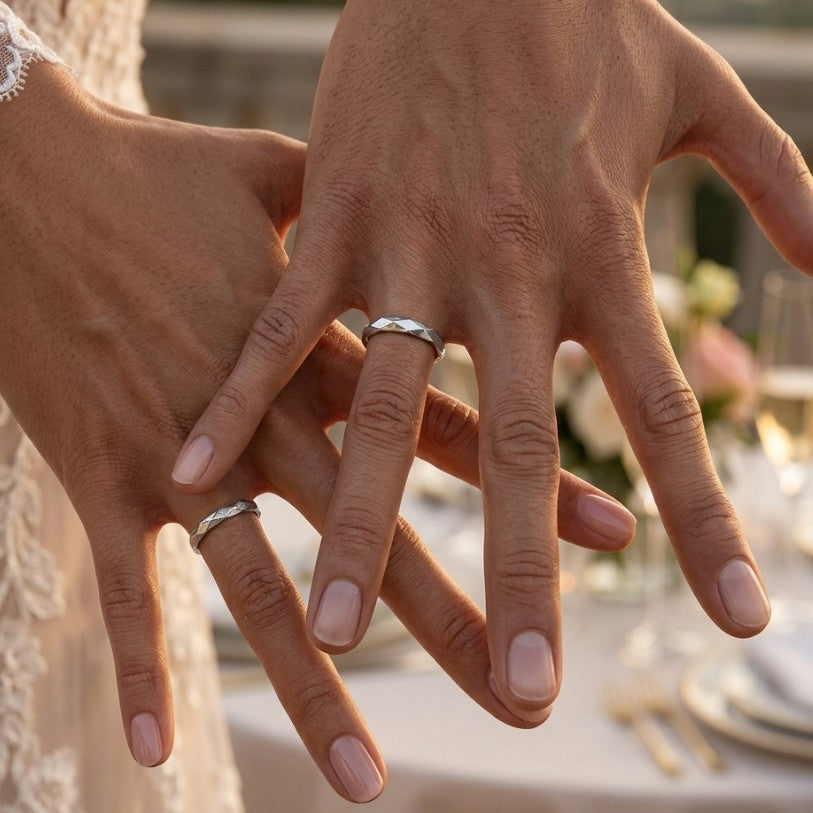 wedding bands facetadas premium hechas en Barcelona