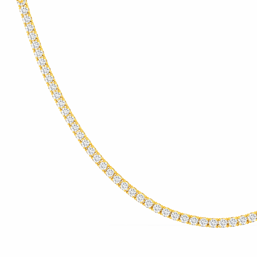 Collar Rivière de Diamantes 2.3 mm en Oro Amarillo 18K
