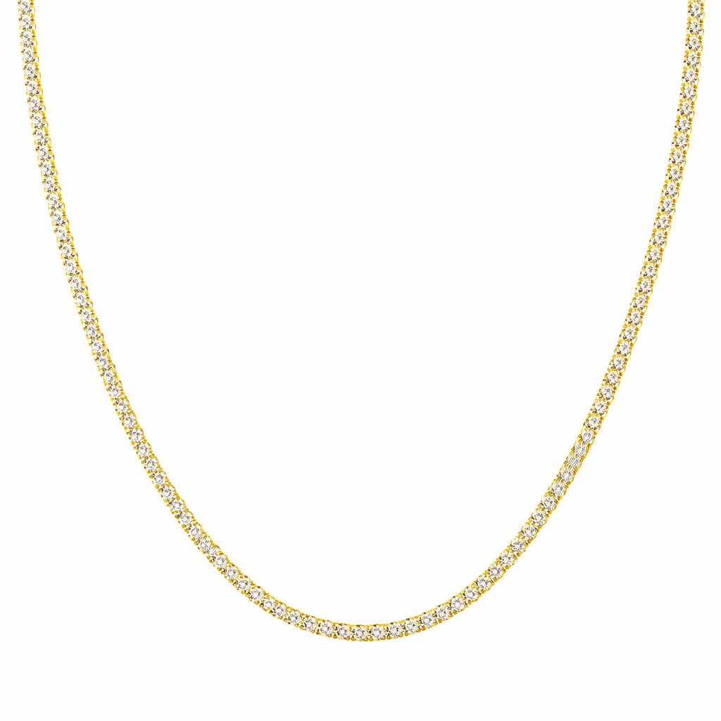 Collar Rivière de Diamantes 2.3 mm en Oro Amarillo 18K