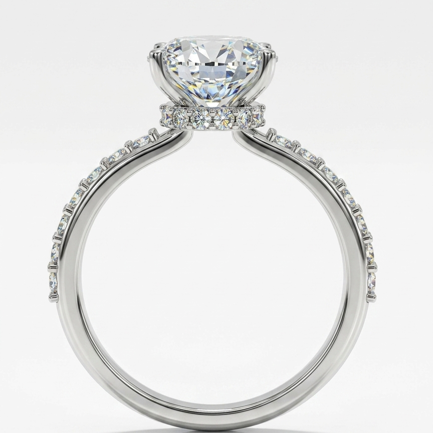 Anillo Compromiso "ICON OVAL" Oro 18k Diamante Lab. Grown 3ct IGI