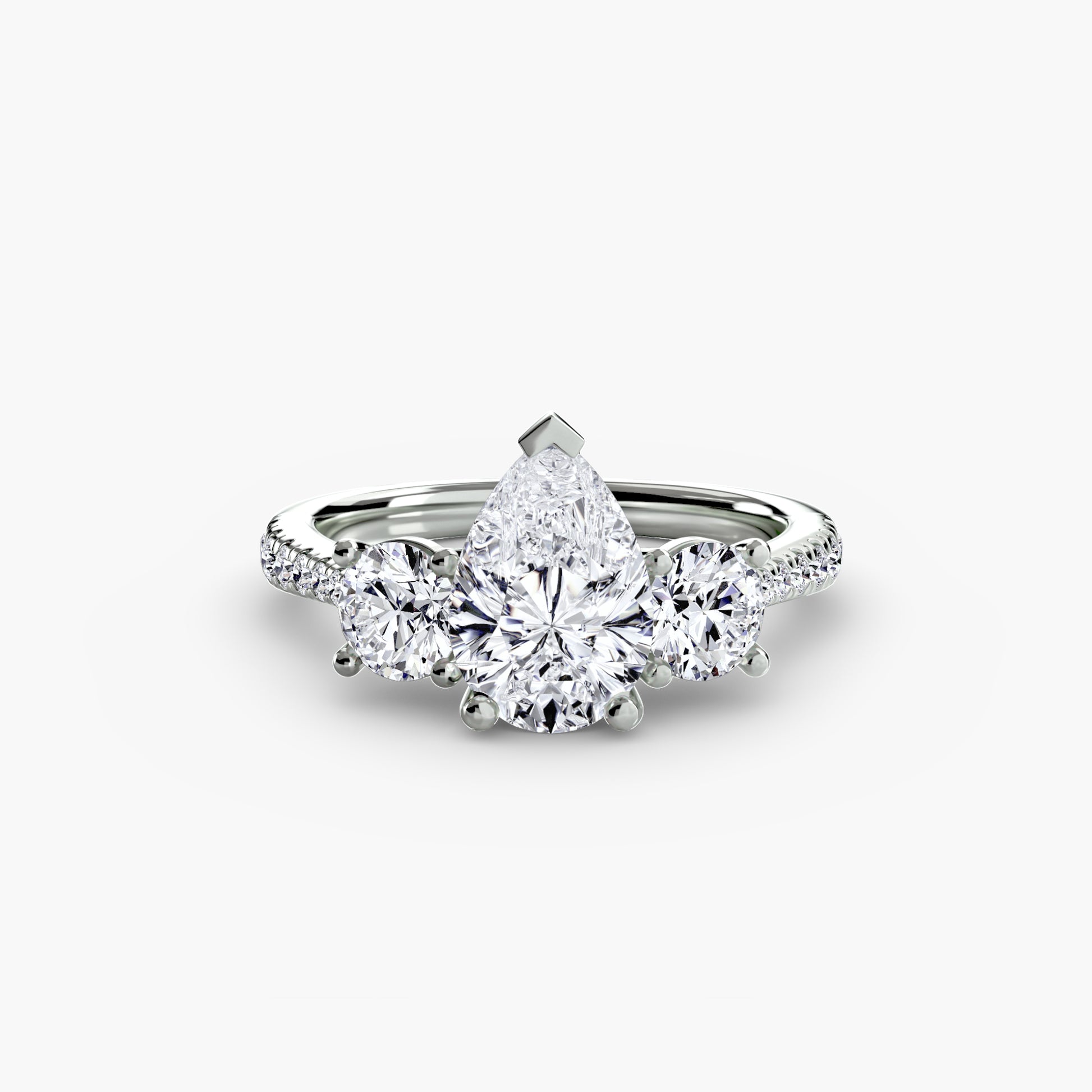 Tres Piedras con Pavé 2