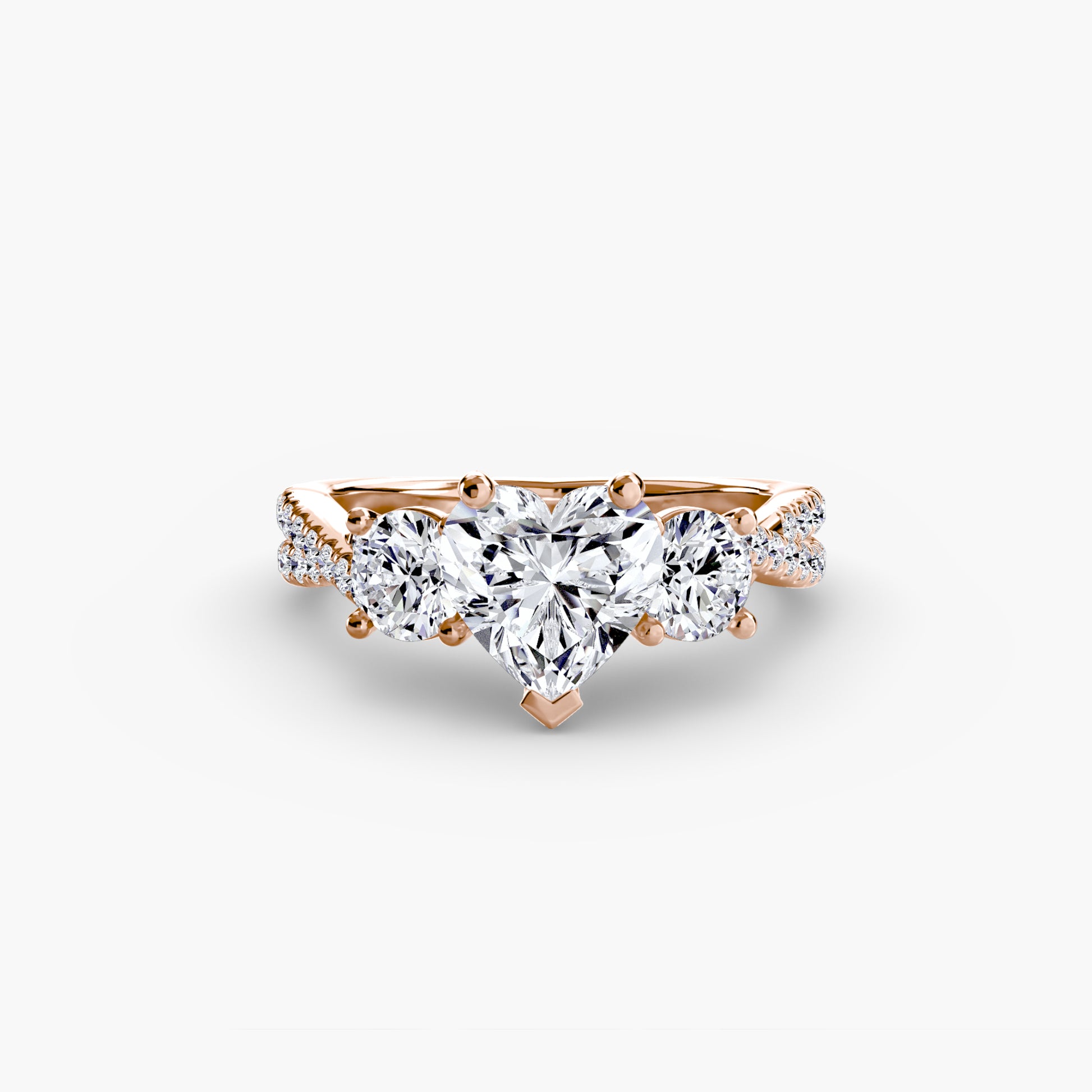 Tres Piedras con Pavé Twisted