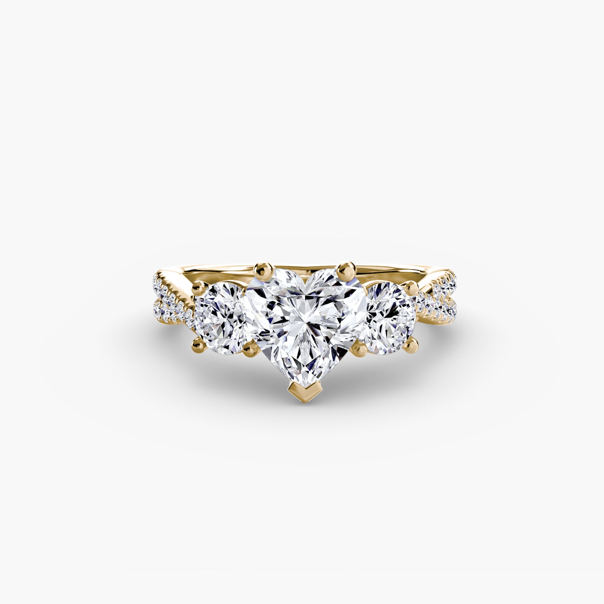 Tres Piedras con Pavé Twisted