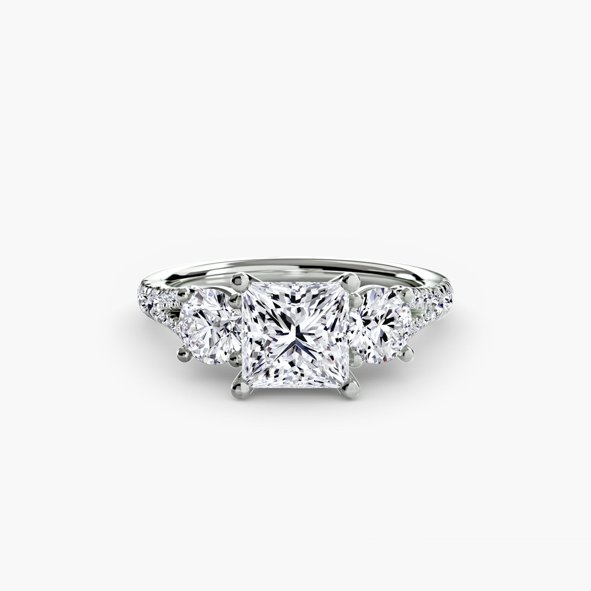 Tres Piedras con Pavé 3