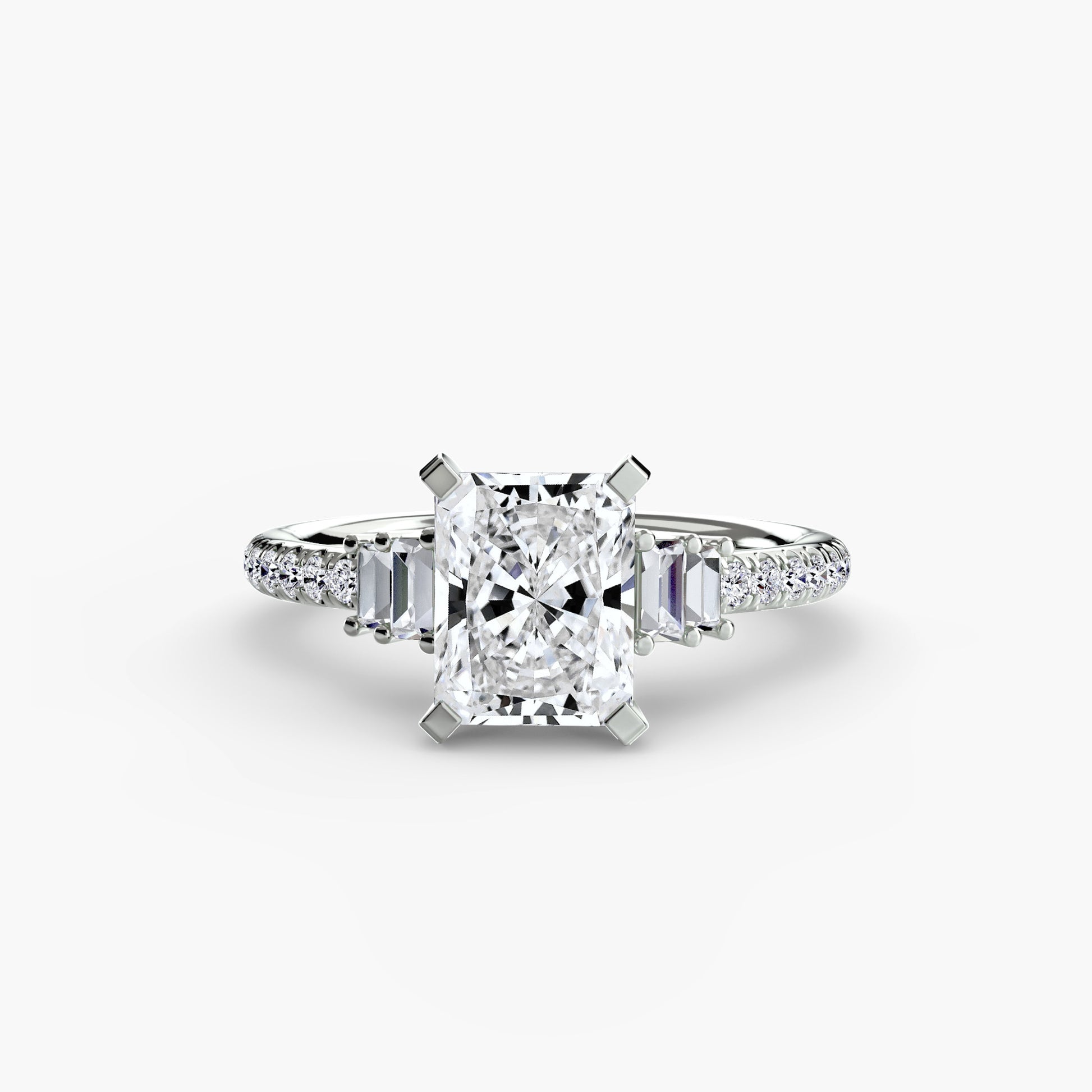 Pavé con Piedras Baguette