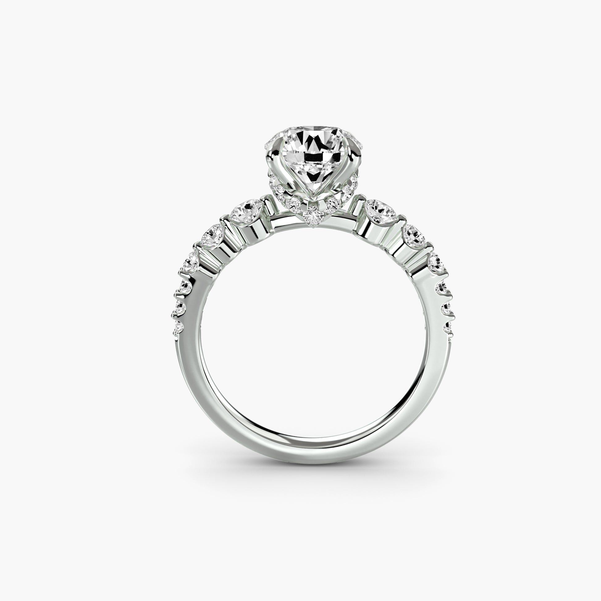 Pavé y Halo Oculto Gradual