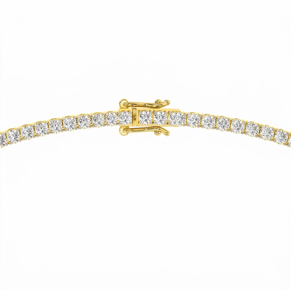 Collar Rivière de Diamantes 2.3 mm en Oro Amarillo 18K