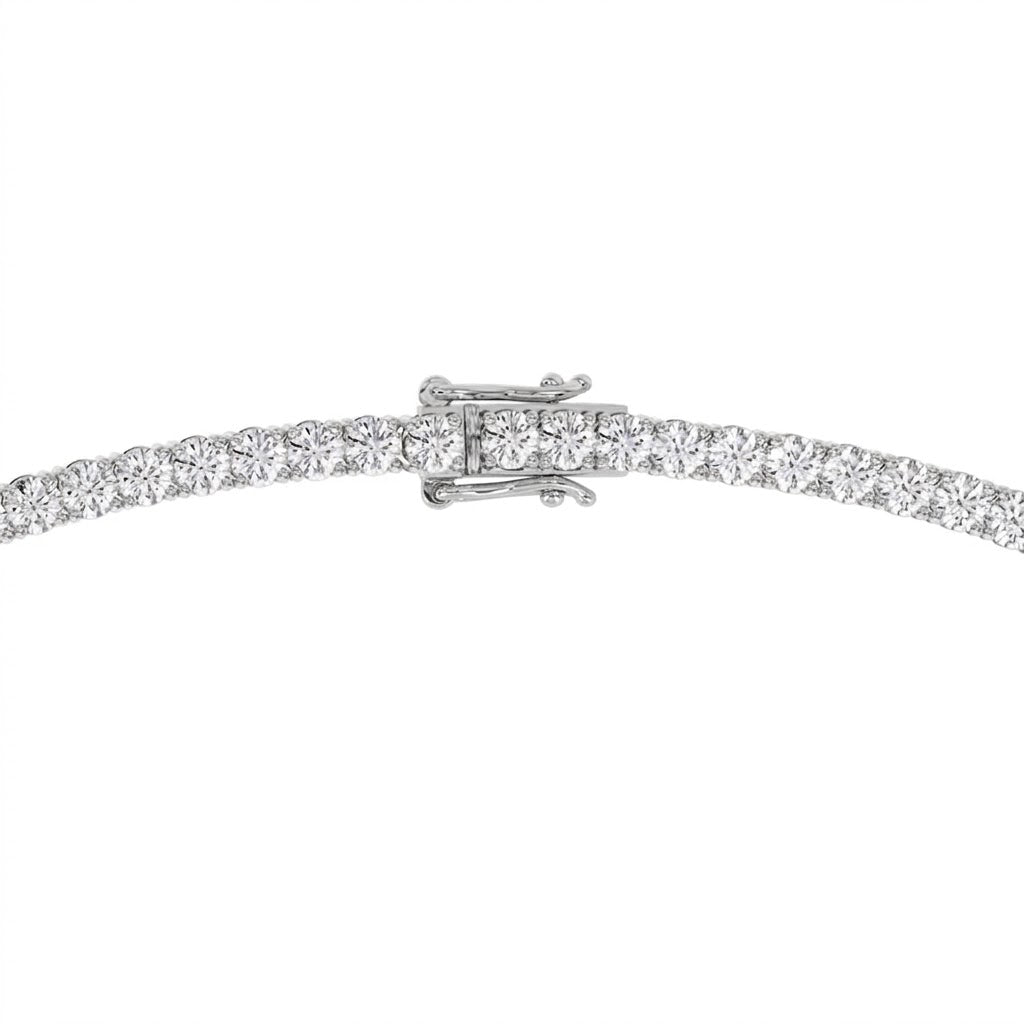 Collar Rivière de Diamantes 3 mm en Oro Blanco 18K