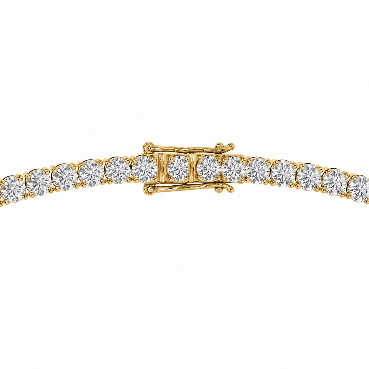 Collar Rivière de Diamantes 4 mm en Oro Amarillo 18K