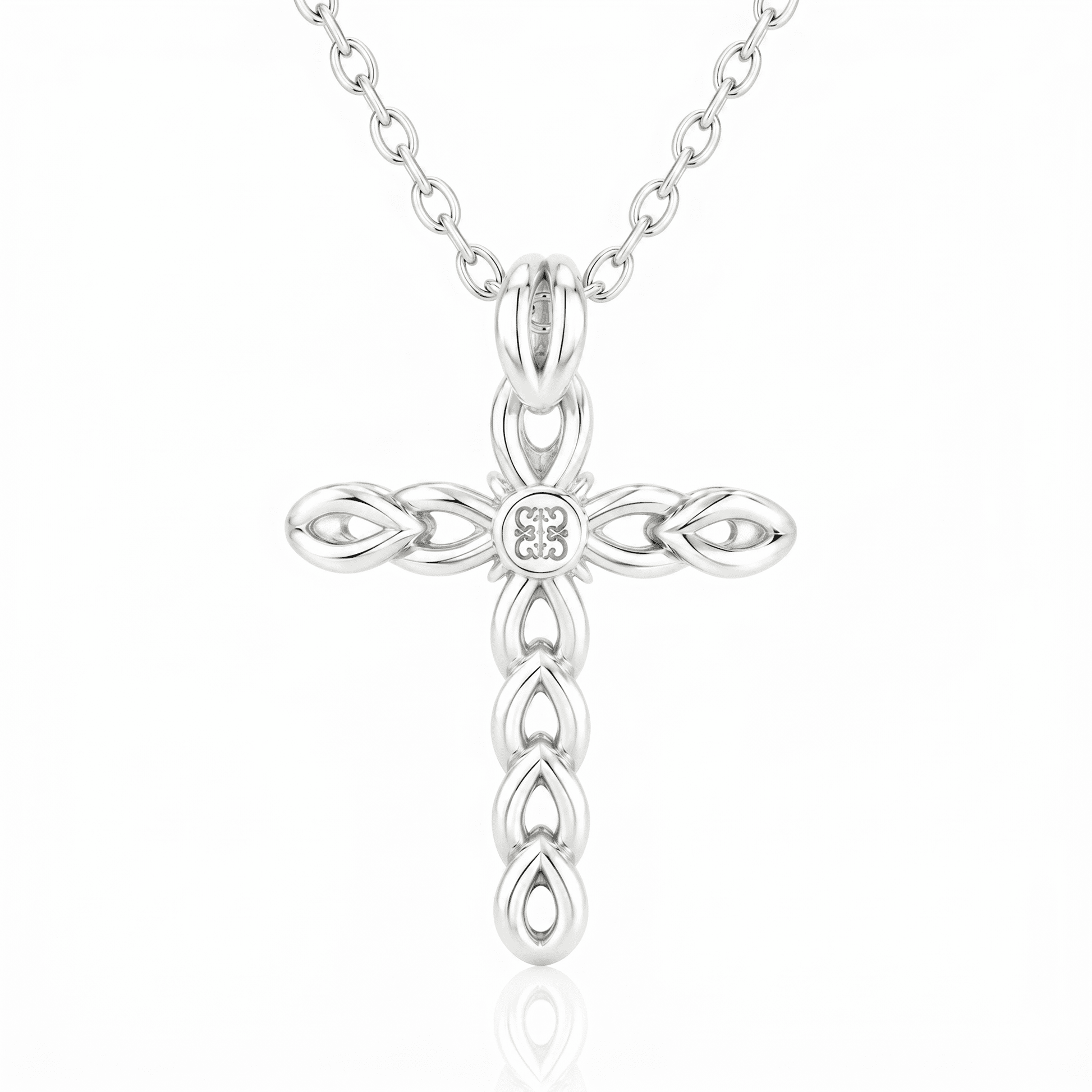Gargantilla Cruz Oro 18k y Diamante
