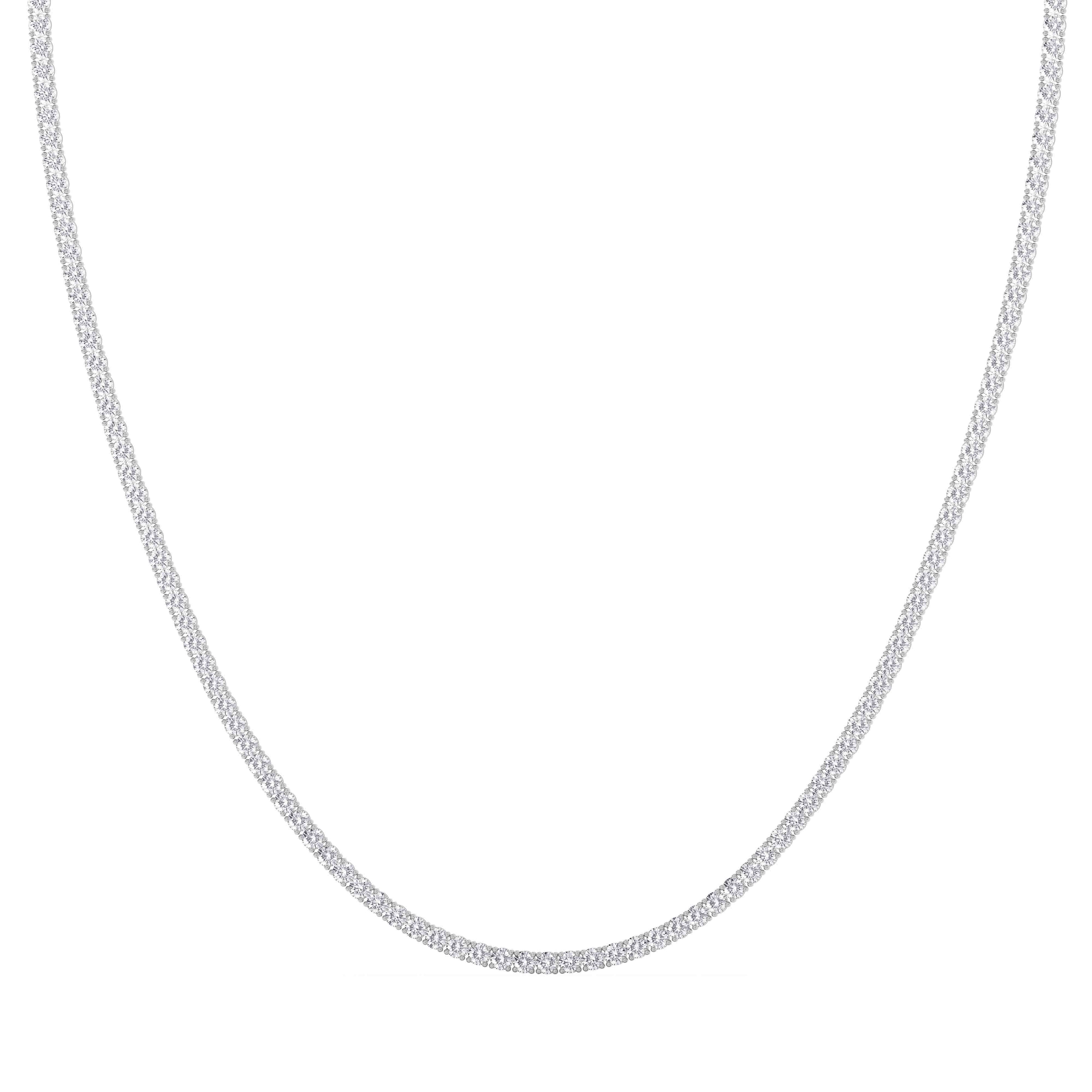 Collar Rivière de Diamantes 2.3 mm en Oro Blanco 18K