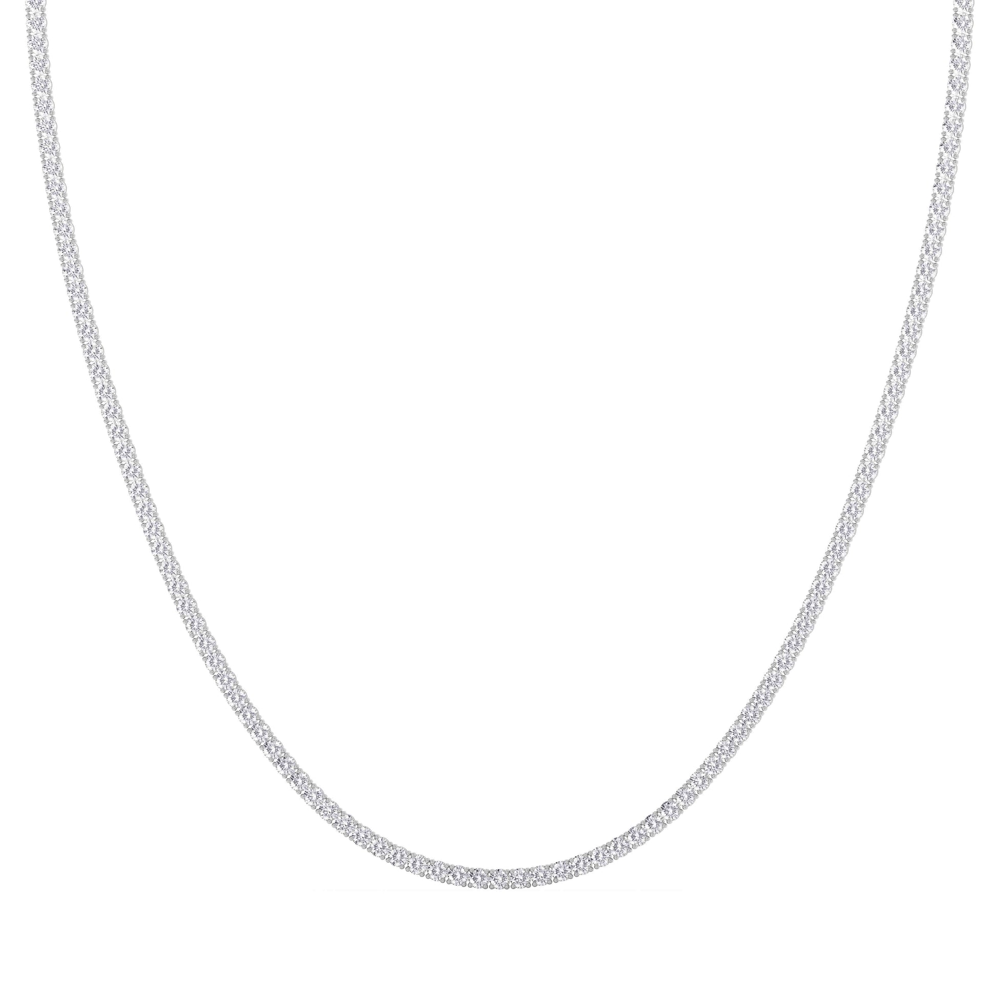 Collar Rivière de Diamantes 2.3 mm en Oro Blanco 18K