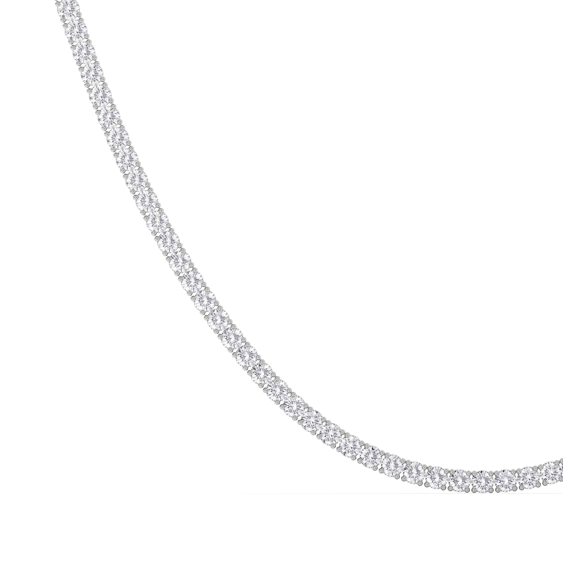 Collar Rivière de Diamantes 2.3 mm en Oro Blanco 18K