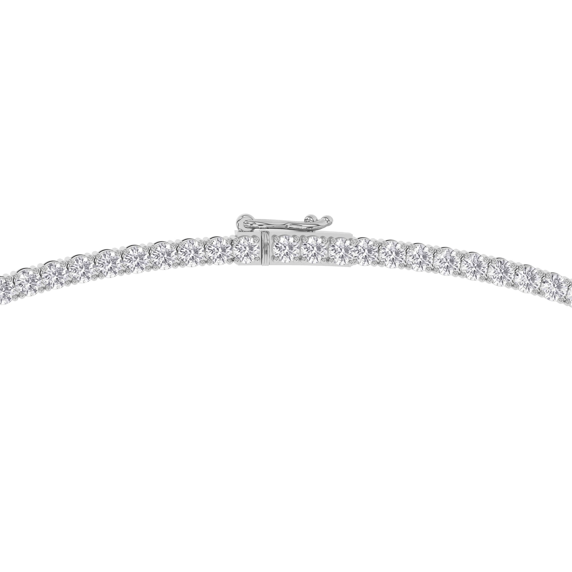 Collar Rivière de Diamantes 2.3 mm en Oro Blanco 18K