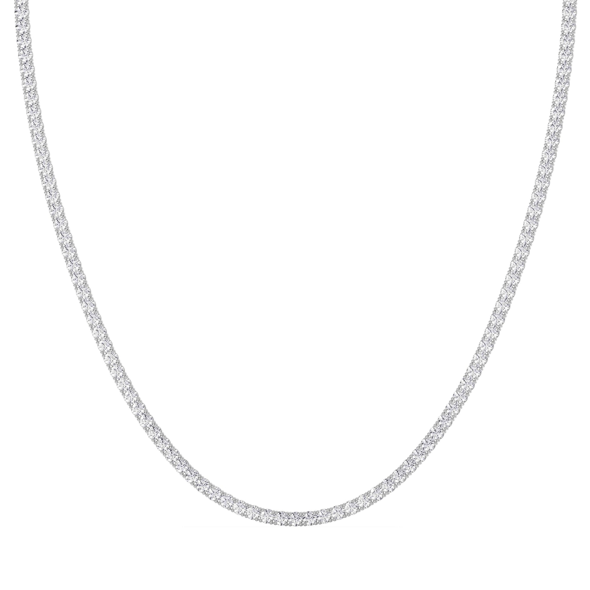 Collar Rivière de Diamantes 3 mm en Oro Blanco 18K