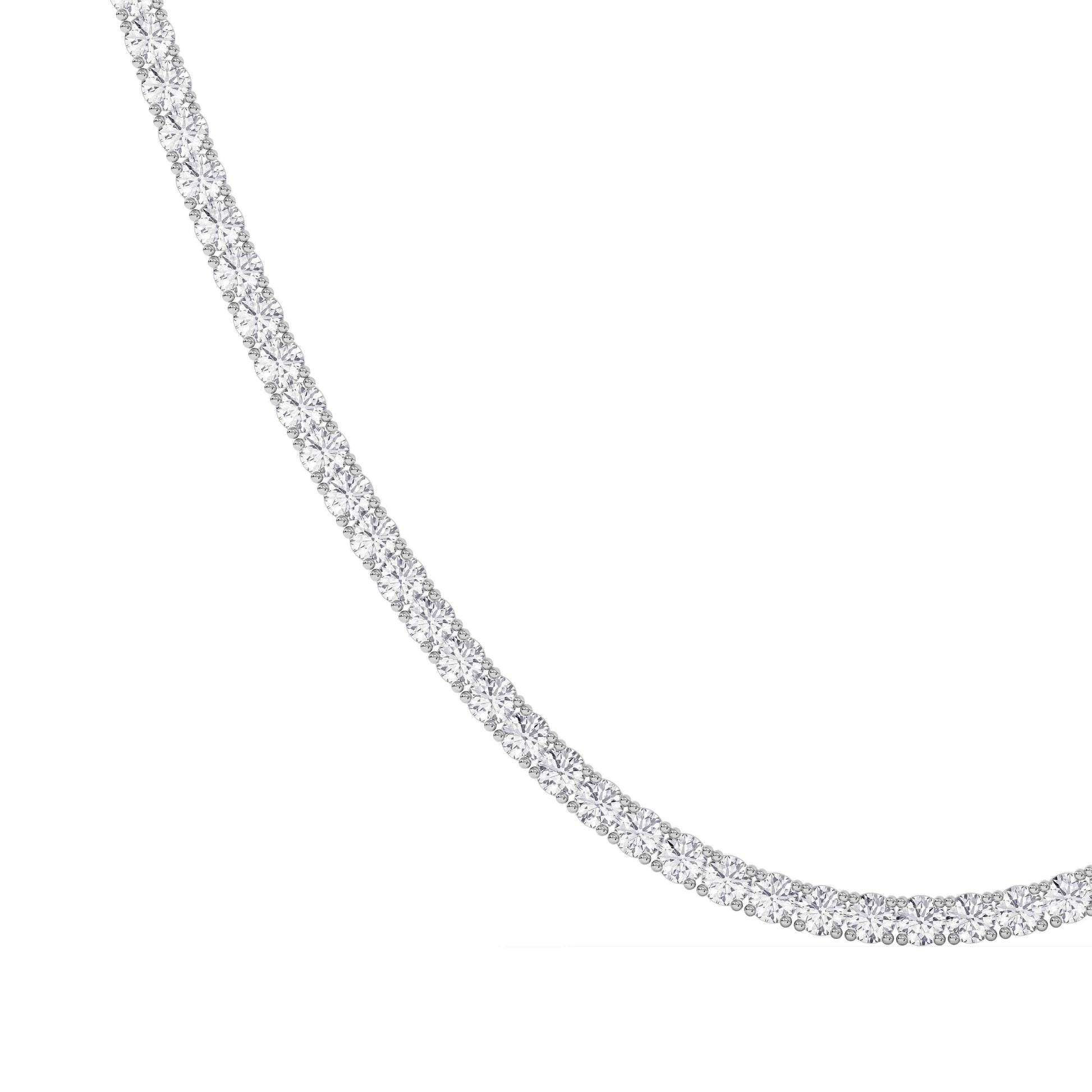 Collar Rivière de Diamantes 3 mm en Oro Blanco 18K